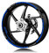 ROANNY Felgenband Motorrad-Radaufkleber Und Felgenlogo-Aufkleber Reifendekorations-Schutzaufkleber Für Suzuki Bandit Bandit 1200 600 (Color : Blu)