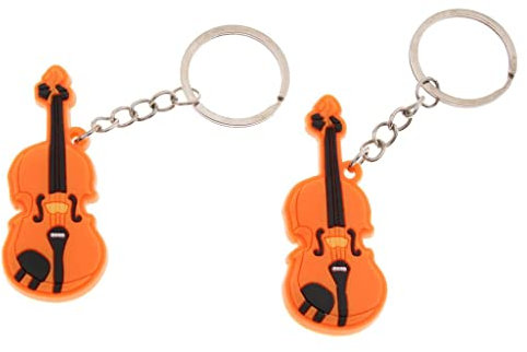 Harilla 2 Hauptpunkt, Keyanhänger Hauptpunkt, Key Handtasche Anhänger Charm für Liebhaber Geschenk, Geige
