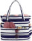 LEDAOU Große Strandtasche mit reißverschluss Damen Wasserdicht Umhängetasche Tragetasche shopper sanddicht mit Reißverschluss Pool Fitness Reisetasche familie