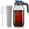 64OZ Mason Jar Iced Coffee Maker Pitchers Sun Tea Pitchers for Lemonade, Fruit Drinks