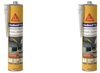 SikaBond T-1 Purform, elastischer Klebstoff für Dacharbeiten, Klempnerarbeiten und Außenarbeiten, grau (Packung mit 2)