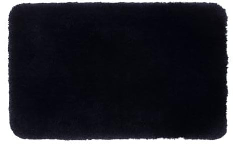 Gözze - Deluxe Badteppich mit extra hohem Flor, 100% Polyester (Mikrofaser), Mit Antirutschbeschichtung, 70 x 120 cm - Graphit