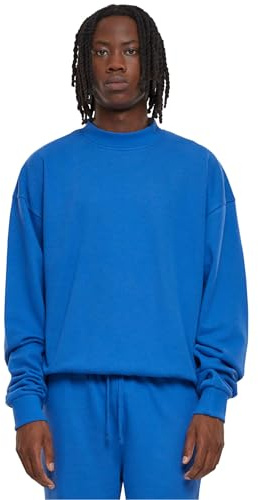 Urban Classics Herren Sweatshirt Light Terry Crew, lässiger Pullover für Männer, Rundhalsausschnitt, Oversized Fit