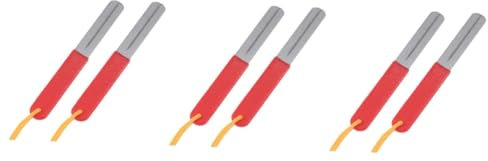 POPETPOP 6 Piezas Lima sacapuntas Double ferramentas Fishing Hook Sharpener Lima para afilar anzuelos Piedra de afilar afilador de anzuelos de Doble Cara Oro Anzuelo de Pesca Amoladora