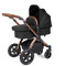 Ickle Bubba Stomp Luxe Kinderwagen 3 in 1 All-in-One Reisesystem mit Isofix Basis - Kombikinderwagen Komplettset modern mit i-size Autositz - Kombi Reise Kinder-Baby-Wagen Set