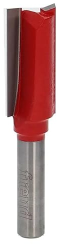 Freud Fraise pour rainures à 2 tranchants droits en carbure HW soudé brasé. Tige A=8mm, Diamètre de coupe D=15mm, hauteur de coupe h=31,8mm - 04-14708P - F03FR01481