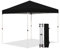Northroad Pop Up Pavillon, 2,4 x 2,4 m Wasserdicht Stabil Faltpavillon, UV Schutz 50+, Höhenverstellbar Gartenpavillon mit Tragetasche, für Pool, Camping, Strand, Schwarz