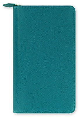 Filofax Personal Compact Zip Saffiano organiser - Aquamarine