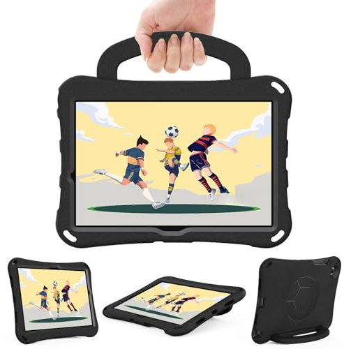 Funda infantil para Xiaomi Pad 6 de 11 pulgadas 2024, peso ligero, EVA, protección completa, a prueba de golpes, funda con soporte y correa para el hombro, color negro