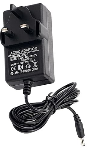 12v 3A power supply adapter cable psu for BT-Openreach-EchoLife-HG612-Fibre-optic-Modem