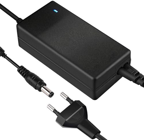 Transformateur d'Alimentation 24V 5A 120W, Adaptateur D'alimentation Secteur Universel AC 100V-240V à DC 24V Transformateur 5,5 x 2,5 mm pour Bandes LED, Caméras de Surveillance, Routeur, Écran LCD