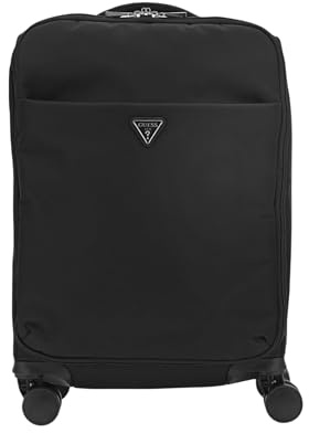 GUESS Follie - Valigia a 8 ruote, nera, a mano, 50,8 cm, colore: nero, Nero, Carry-On 20-Inch, Follie - Valigia a 8 ruote da 20