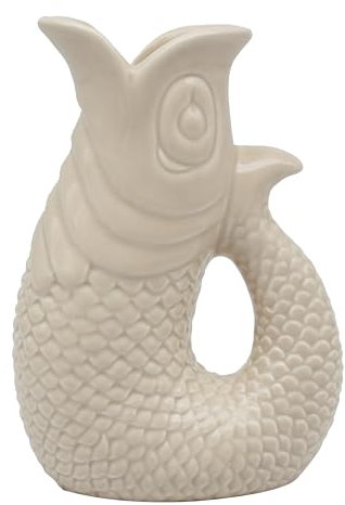 The Leonardo Collection Pichet à poisson 20 cm pour cuisine et maison | Carafe en céramique ou en verre pour usage multiple | Beau vase à crème ou à lait pour un usage quotidien | Peut également être