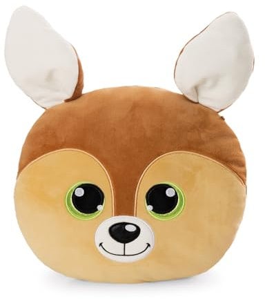 NICI Kissen GLUBSCHIS Rehkitz Feena 32x32cm - braun - Flauschiges Kuscheltierkissen für Jungen, Mädchen, Babys und Kuscheltierliebhaber, ideal für Zuhause, Kindergarten oder unterwegs | 62206