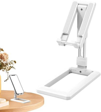 Faltbarer Telefonhalter, faltbarer Telefonhalter, nicht rutschiger Laptop - faule Desktop-Tablet, Babybett für Smartphones mit normaler Höhe