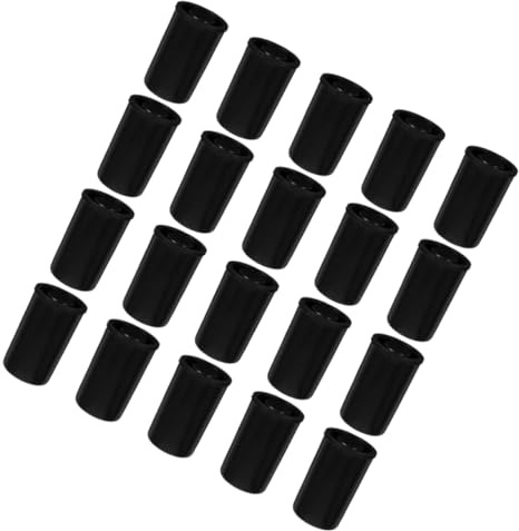 Conteneur de Film Noir en Abs avec Couvercle, Lot de 20 | Boîte de Rangement Film Plastique, Design Compact, pour Rouleau de Film
