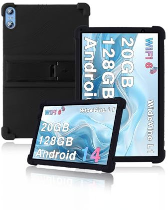 custodia protettiva per tablet Biegedy B22 10 pollici 2025, yystao bambini morbido silicone custodia compatibile con Biegedy B22, supporto regolabile (nero)