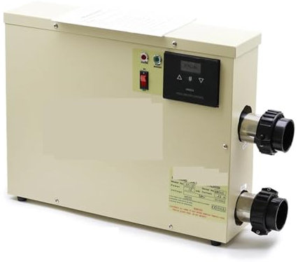 EDEDE Riscaldatore Elettrico, Scaldabagno 18KW for Piscina e termostato Vasca da Bagno(Single Phase 220v)