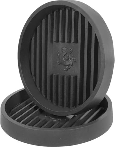 VALICLUD Toilettenkolben Abtropfschale 6.89X6.89X0.98In Silikon Auffangwanne Mit Trockenmatte Hygienischer Kolbenhalter Für Badezimmer Zubehör