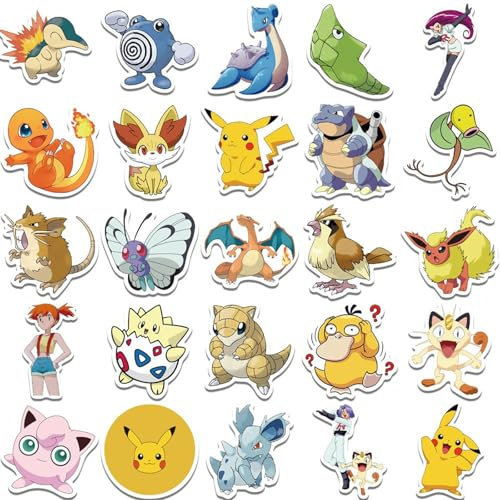 50 Stück Aufkleber für Kinder,Cartoon-wasserdichte Vinyl-Aufkleber für Erwachsene, Teenager, Mädchen, Studenten, Wasserflasche, Laptop, Telefon, Computer, Gitarre, Notebook, Skateboard