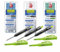 Pica-Dry Longlife Automatic Pen 3x + wasserfeste Ersatzminen-Sets Blau, Grün, Weiß