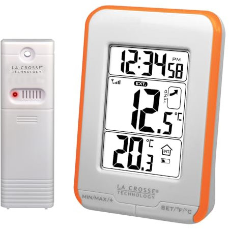 La Crosse Technology - WS6810 Station de température intérieure/extérieure - Orange