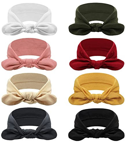 DRESHOW 8 Pack Women Headbands Headwraps Hair Bands Bows Hair Accessories