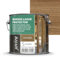JOVIRA PINTURAS. BARNIZ LASUR PROTECTOR SATINADO (7 colores) Protege, decora y embellece todo tipo de madera (2,3 Litros, Castaño) H-28