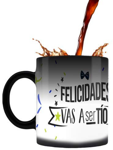 Tazas originales para anunciar embarazo (Vas a ser Tío, Español)