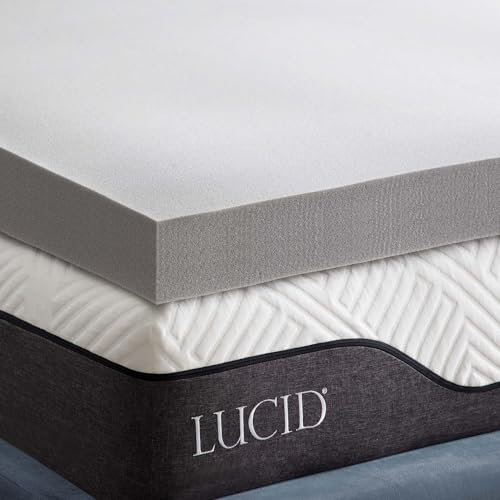 LUCID Memory Foam Matratzen Topper 180x200cm mit Bambuskohle, 10 cm dicke Matratzenauflage 180 x 200 cm