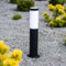 Lumiled Wegeleuchte Außen Pollerleuchte Sockelleuchte Außenstehleuchte Stehlampe Außenleuchte Gartenleuchte Wegelampe stehend 45cm IP44 schwarz Edelstahl E27 Fassung Säulenlampe Pfostenlichter