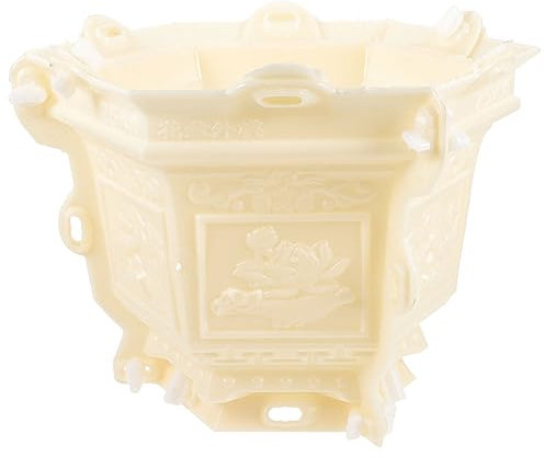 DIXII Grands moules de pot de fleurs en béton de forme hexagonale moule pot de fleurs moules en argile ciment pour la fabrication de pots de fleurs, décoration de jardin (taille : 28,5 x 28 cm)