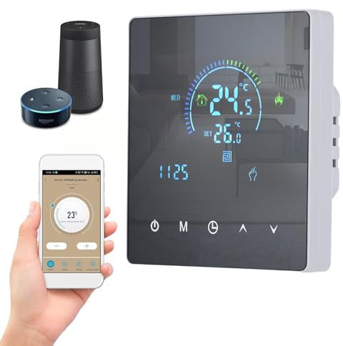 Decdeal Termostato Ambiente Termostato Intelligente per Fan Coil Regolatore di Temperatura Wi-Fi Termostato programmabile 485 Termostato Modbus Termostato Intelligente Termostato Wi-Fi Intelligente