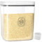 ZgoEC 5.5 L Storage Container Airtight - for 5kg Rice with Measuring Cup - Plastic Dry Food Container for Flour, Cereal, Snacks- BPA Free Grain Bucket for Kitchen Storage