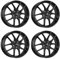 4x Dezent Felgen Alufelgen TO black 7.5Jx17 ET51 5x112 kompatibel mit Volkswagen Golf Jetta