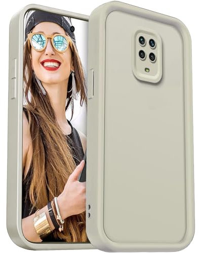 DESSEN Funda para Xiaomi Redmi Note 9S / Redmi Note 9 Pro Capa Protectora- Silicona Carcasa Antigolpes Protector Camara Móvil Case Cover Suave Bumper Resistente, Blanco