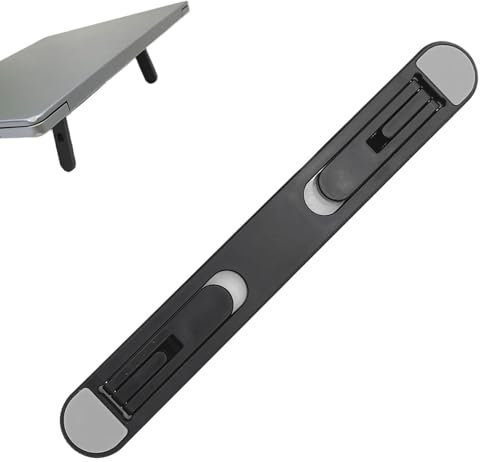 Laptop Stand - Laptop Stand For Desk | Foldable Computer Desk Mount | 2 Height Adjustable Laptop Riser, Invisible Desk Monitor Stand For Table, Home, School Supplies