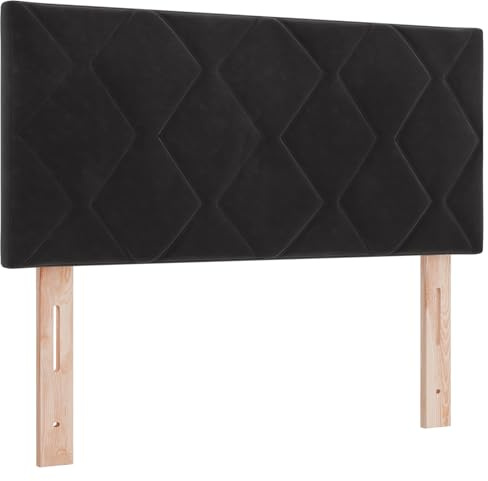 vidaXL Boxspringbett mit Matratze Dunkelgrau 80x200 cm Samt Schwarz, Höhenverstellbares Bett, modernes Velvet, stylischer Rahmen, funktionales Schlafzimmer-Highlight, minimalistischer Look