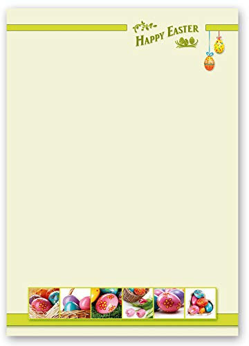 Briefpapier Ostern Osterpapier HAPPY EASTER - DIN A4 Format 250 Blatt - Paper-Media