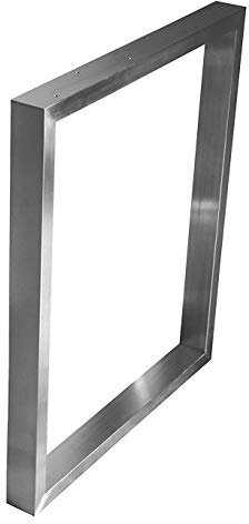 CHYRKA Tischgestell Edelstahl 201 40x20 Rahmentisch Kufengestell Tischkufe Tischuntergestell MT (720x400 mm - 1 Stück)