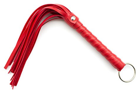 Boowhol Mini-Flogger Reitgerte erotik Lederpeitsche 28cm mit Troddel Ganzkoerperkitzeln Massage Sexspielzeug