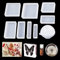 FineInno 9 Pièces Moules en Résine Bijoux,Epoxy Moule Silicone Rectangle,Carré,Sphère,Moulle Moulage Cristal Coulée Bricolage Décorations Artisanales
