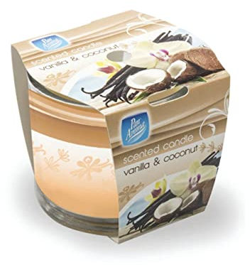 STX_373620 Pan Aroma Patterned Glass Scented Candle Vanilla/Coconut (PAN0289) B07QZ5487N_1
