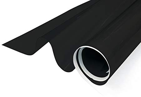 G Greenfilm Static Cling 5% Dark Window Tint for Residential and Automotive - DIY Non-Adhesive, UV Protection, Sun Blocking, Heat Control, Removable, Renter-Friendly Window Cling Film (48x212)