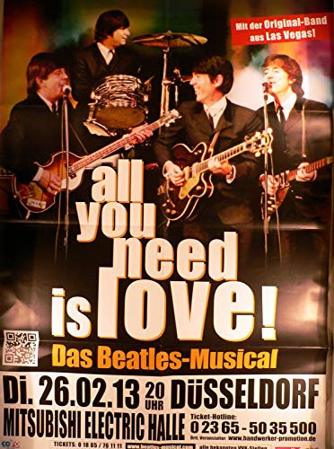 All You Need Is Love - Düsseldorf 2013 - Veranstaltungs-Poster A1