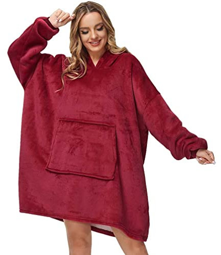 Oversized Hoodie Sweatshirt Blanket, TV Super Soft Warm Comfortable Blanket Hoodie, Soft Cozy Warm Comfortable Novelty Hoodies, One Size Fits All, TV-Blanket for Men Women Teenagers Kids