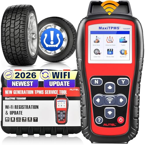 Autel MaxiTPMS TS508WF TPMS Relearn Tool, 2026 WiFi Ver. of TS508 TS501 TS408S TS601, Activate/Relearn/Diagnosis All Sensors, Program Autel MX-Sensor 315/433MHz, Read/Clear DTCs Quick & Advance Mode