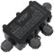 PEBA Wasserdicht Abzweigdose Erdkabel Kabelverbinder IP68 Verteilerdose steckdose aussen verteiler 4mm-8mm und 8mm-12mm kabel für außen garten outdoor wasserdichte verbinder box 4-Wege Schwarz