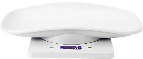 Ymiko 10kg / 1g Digitale tragbare Katze Hund Hamster Haustier Messwaage mit Tablett elektronische Waage