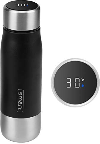 Flintronic Stainless Steel Water Bottle, 360ml LED Temperature Display Smart Water Cup, BPA Free Vacuum Drink Flasks, Hot&Cold Sport Drink Bottle for Cycling, Gym, Home, Office